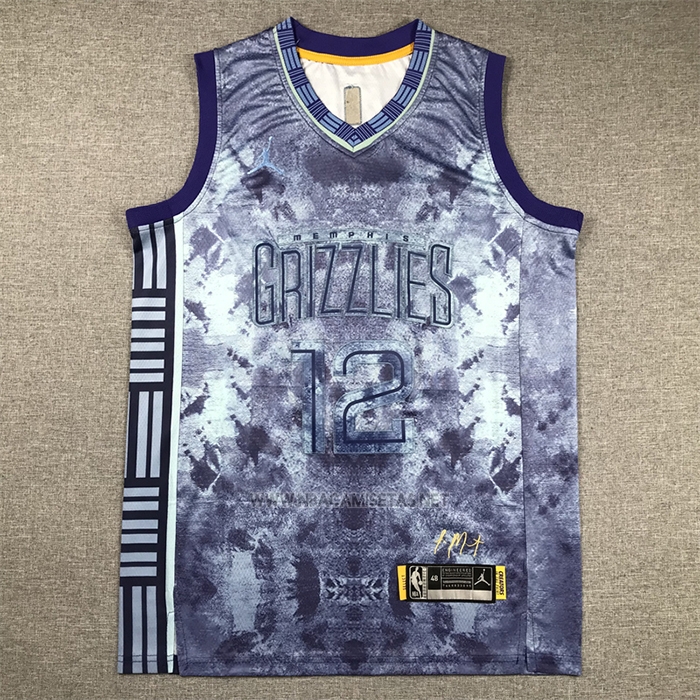 Camiseta Memphis Grizzlies Ja Morant NO 12 Select Series 2023 Azul